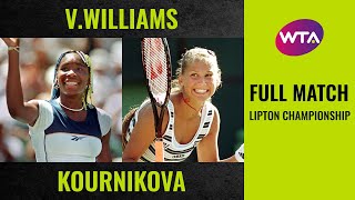 Venus Williams vs Anna Kournikova  Full Match  1998 Lipton Championship final [upl. by Ocsecnarf]