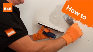 How to patch plaster a wall [upl. by Aniweta308]