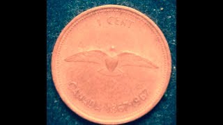 18671967 Canada One Cent Coin [upl. by Ymaral]