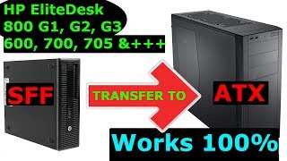 HP EliteDesk transferring Parts to New Larger PC CASE [upl. by Meir989]