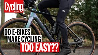 Road Bike vs EBike Do They Make Cycling Too Easy  Head to Head  Cycling Weekly [upl. by Asela]