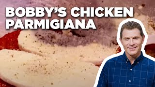 Bobby’s Chicken Parmigiana HowTo  Boy Meets Grill  Food Network [upl. by Yarased606]