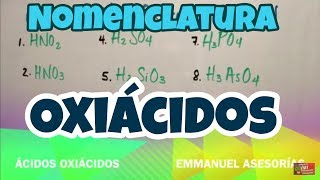 Ácidos Oxiácidos Nomenclatura Parte 1 [upl. by Sutsuj]