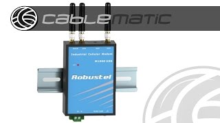 Modem 4G Robustel LTE HSPA UMTS GSM GPRS EDGE 2G 3G 4G M1000U4L distribuido por CABLEMATIC ® [upl. by Berkman]