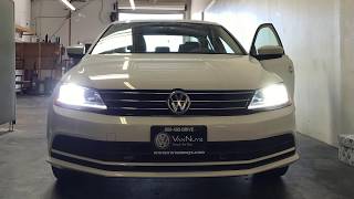 How To Install H7 LED Headlight Bulbs On A 2016 VW Jetta TSI  Plug amp Play CustomMade [upl. by Niel]