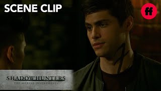 Shadowhunters  Season 2 Episode 1 Alec’s Apology to Magnus  Freeform [upl. by Aliuqahs863]