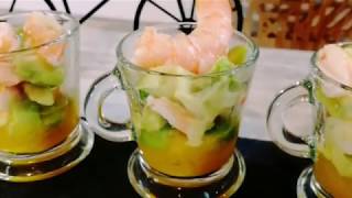 Verrines Crevettes Avocat Mangue [upl. by Him851]