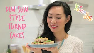 How to Make Chinese Turnip Cakes 蘿蔔糕  Dim Sum Style [upl. by Viviana295]