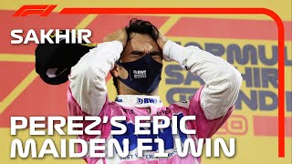 Sergio Perez Claims Brilliant Maiden F1 Victory  2020 Sakhir Grand Prix [upl. by Shute109]