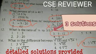 Civil Service Exam MATH REVIEWER [upl. by Wivinah]