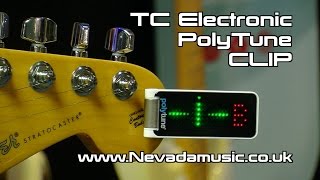 TC Electronic Polytune Clip Tuner Demo  PMTVUK [upl. by Ecinhoj]