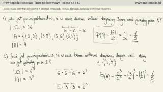 Prawdopodobieństwo  kurs podstawowy [upl. by Macguiness]
