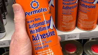 Permatex Headliner amp Carpet Adhesive DEMONSTRATION [upl. by Wyne737]