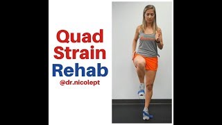 Quadriceps Strain Rehab Exercises [upl. by Lajes]