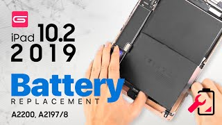 iPad 7 2019 102 Battery Replacement A2200 A2197 A2198 [upl. by Ocirema]