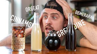 4 EASY to Make Cocktail Syrups  grenadine amp orgeat [upl. by Fortunna]