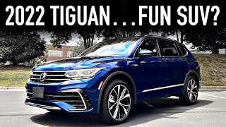 2022 VW Tiguan SEL R Line Review Underrated Daily [upl. by Laktasic]