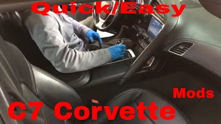 QuickEasy Mods for Corvette C7 Z06 Shift Selector Knob And Boot Replacement [upl. by Wickman]