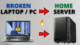 MAKE HOME SERVER FREE USING BROKEN LAPTOP OR OLD PC  टूटे पुराने लैपटॉप PC से घर पर बनाये सर्वर [upl. by Diella]