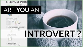 10 Introvert Signs  Personality Type [upl. by Horsey]