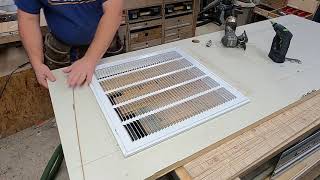 Installing A Vent In A Door  The Recreational Woodworker [upl. by Eecak]