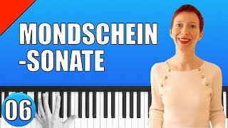 Mondscheinsonate  L van Beethoven  Piano Tutorial 6 [upl. by Elleron]