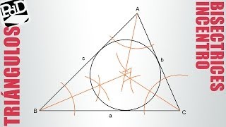 Incentro de un triángulo bisectrices [upl. by Rednav]