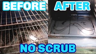 NO SCRUB OVEN CLEAN  HOW TO DEEP CLEAN YOUR OVEN  VINEGAR AND BAKING SODA NO SCRUB METHOD [upl. by Klenk852]