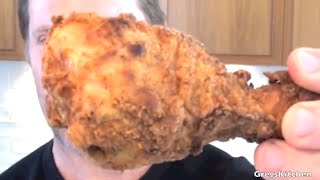 KFC FRIED CHICKEN RECIPE  Gregs Kitchen [upl. by Acnaib524]