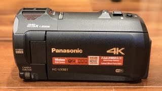 Small 4K Camcorder  Panasonic HCVX981K [upl. by Einahc671]