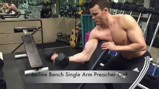 Incline Bench Single Arm Preacher Curl [upl. by Timofei]