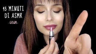 45 MINUTI di ASMR con SUSSURRI e TRUCCHI  GRWM IRRESISTIBILE [upl. by Ellehsad122]