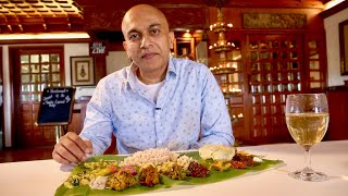 Tasting 28 dishes KERALA SADHYA at Vembanad BangaloreVegetarian Malayalee Food4 TYPES OF PAYASAM [upl. by Pani]