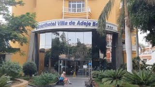 Hotel Villa De Adeje Beach  Costa Adeje Tenerife  Walkthrough to Swimming Pool [upl. by Aveneg]