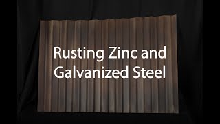 Rusting Zinc or Galvanized Steel [upl. by Pennebaker805]