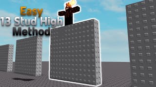 EASY 13 Stud High Jump Method  Roblox Tutorial [upl. by Annoel466]