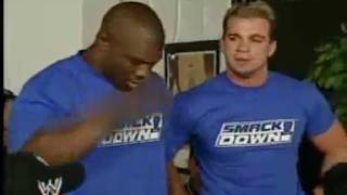 Shelton Benjamin gets Drafted to Raw  Raw March 22 2004 [upl. by Llemij]