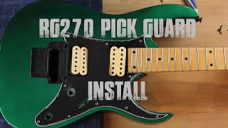 Ibanez Guitars RG270 Pick Guard Install [upl. by Middle406]