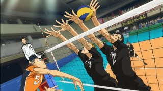 Karasuno vs Inarizaki  LAST POINT  Haikyuu To The Top [upl. by Kcirad]