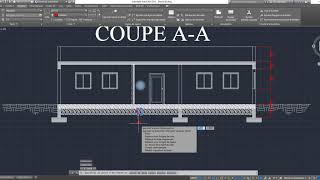 10 Cotation  Coupe sur AutoCAD [upl. by Trumann846]