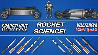 My All Rockets Blueprint of Spaceflight Simulator 15  Build History [upl. by Nyssa]