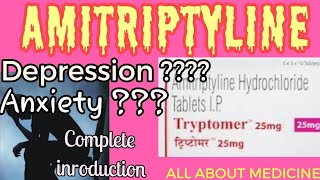 Amitriptyline 10mg  amitriptiline hydrochloride tablets ip  typtomer 10 mg in hindi [upl. by Orlan]