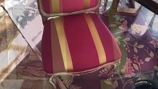 How to clean a silk upholstered chair [upl. by Naesad]