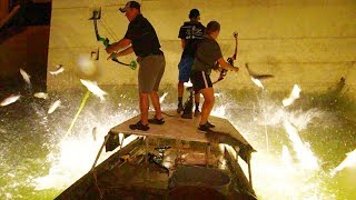 Bowfishing Below Barkley Dam with NASP Shooters [upl. by Eloci920]