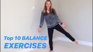 TEN BEST BALANCE EXERCISES from Physical Therapist [upl. by Stevenson194]