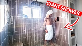 Building a GIANT Shower Home Remodel [upl. by Venetis]