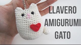 Llavero amigurumi de gato paso a paso [upl. by Jennine677]