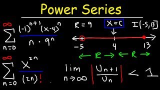 Power Series  Finding The Radius amp Interval of Convergence  Calculus 2 [upl. by Elianore]