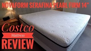 Costco Mattress Review  Novaform 14quot Serafina Pearl King Firm [upl. by Notgnimer]