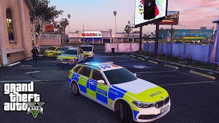 New Police Station Tour and 2020 Fleet GTA 5 UK Police Mods LSPDFR 251 [upl. by Melloney]